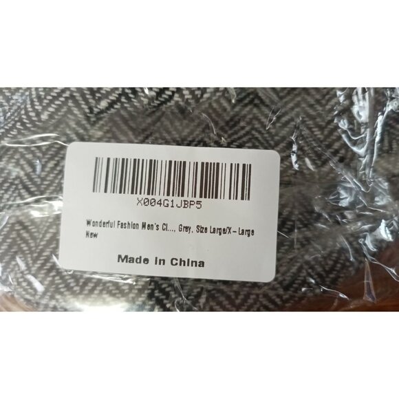 Men's Newsboy Ivy Hat Wool Blend Tweed Large/X-Large Grey Classic Herringbone - Picture 9 of 9